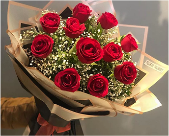 Red Roses Flower Bouquet